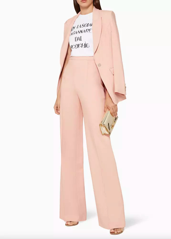 Women's Two Piece Outfits 2023 Off Shoulder Casual Crop Tops Blouse and  High Waist Palazzo Pants Set - Walmart.com